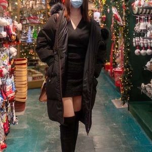 Women winter down jacket